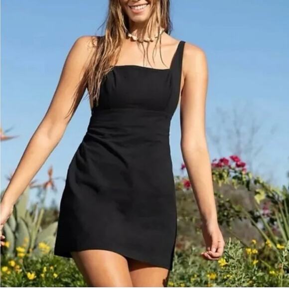 Free People Black Little Loca Mini Size Large - Picture 3 of 11